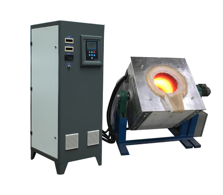 60KW inductie het Smelten de Lichte Frequentie 1-10Khz van het Materiaaltouche screen voor Smelten van metaal